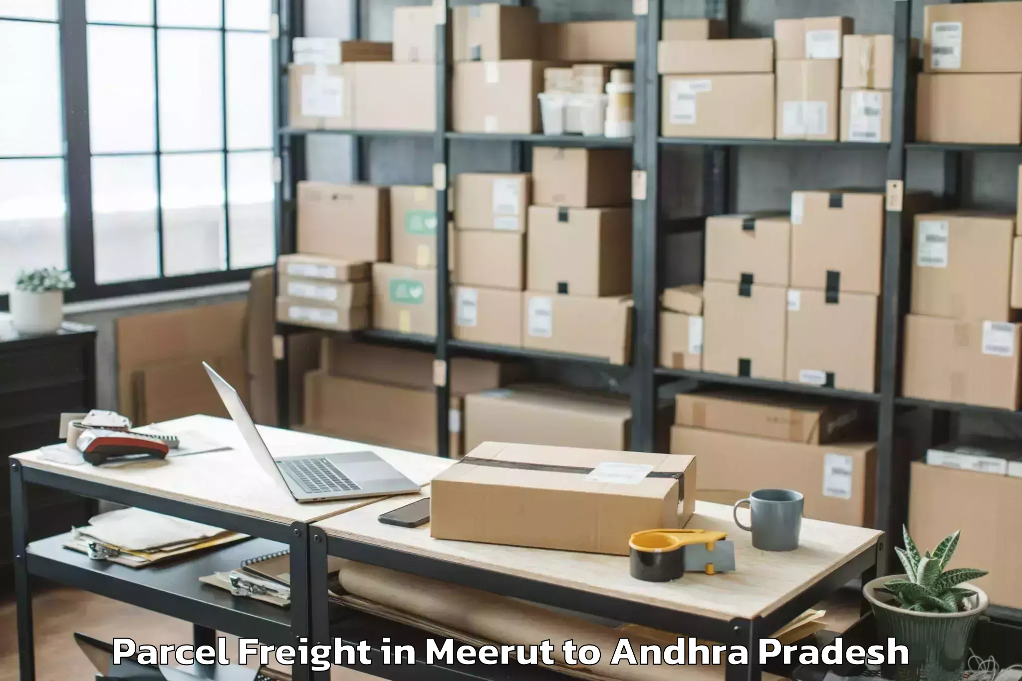 Book Your Meerut to Vempalli Parcel Freight Today